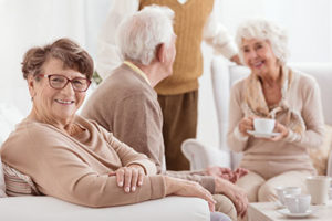 older woman smiling as she enjoys life at clover hill senior living 